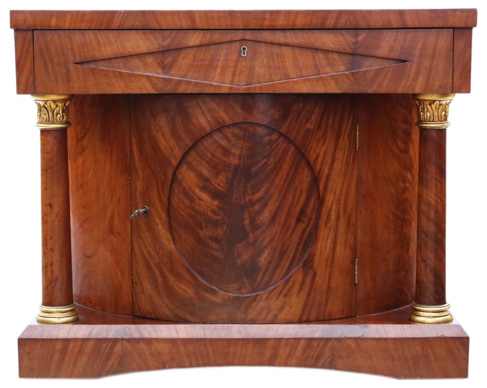 ANTIQUE QUALITY MAHOGANY REGENCY REVIVAL CONSOLE TABLE C1920
