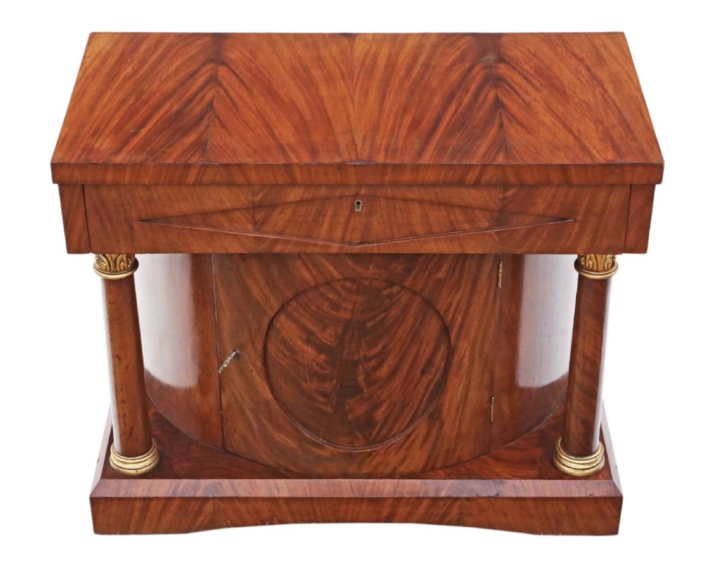ANTIQUE QUALITY MAHOGANY REGENCY REVIVAL CONSOLE TABLE C1920 View II