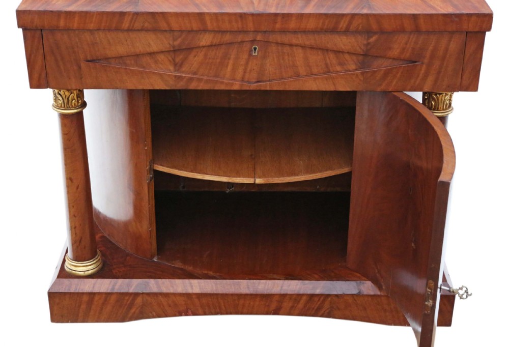 ANTIQUE QUALITY MAHOGANY REGENCY REVIVAL CONSOLE TABLE C1920 View III