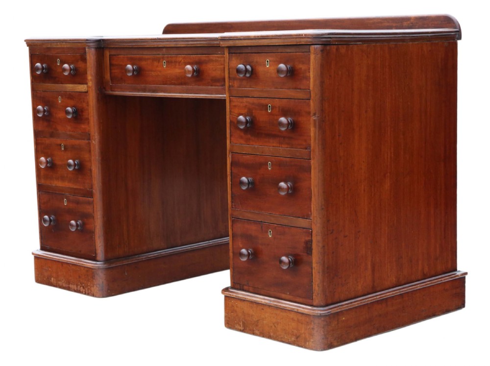 ANTIQUE QUALITY VICTORIAN MAHOGANY DESK  View VII