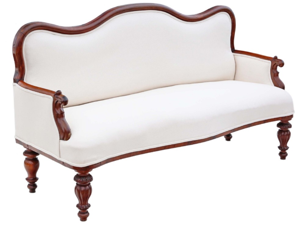 Antique very fine quality Pair of 19th Century mahogany sofas View V