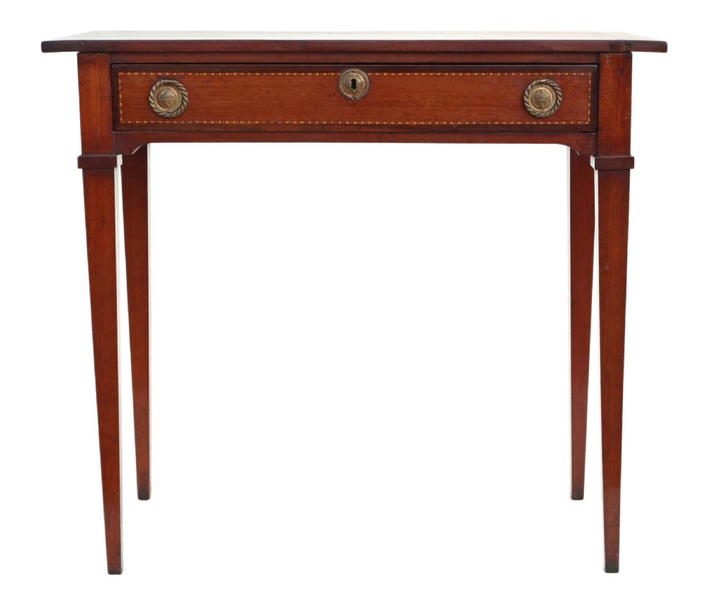 Georgian inlaid mahogany writing table View III