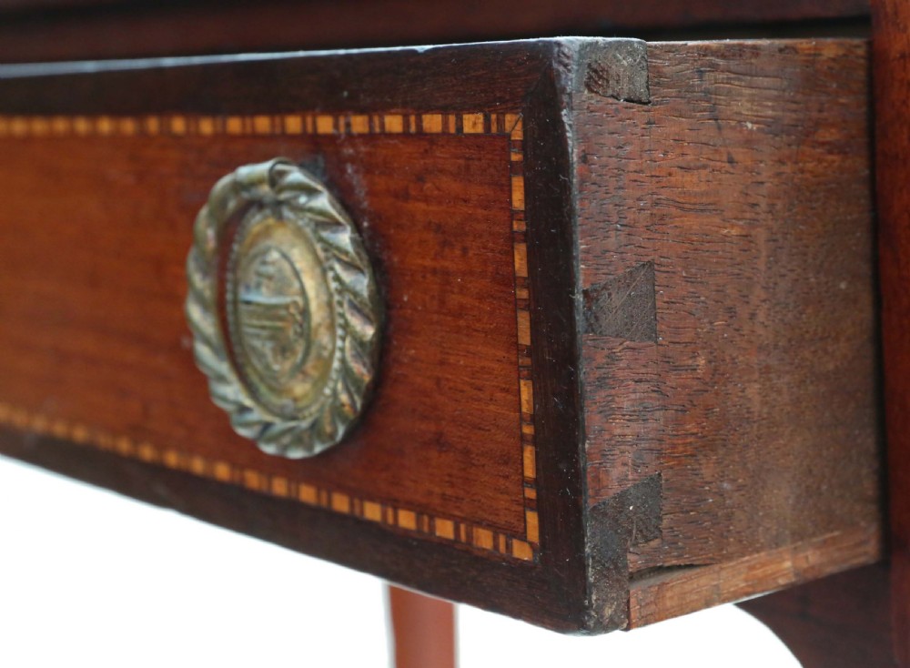 Georgian inlaid mahogany writing table View IV
