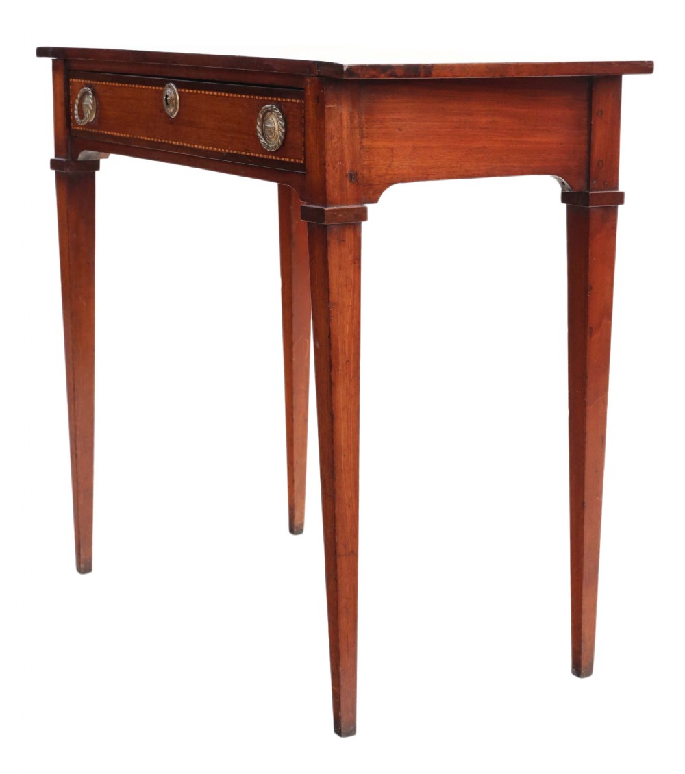 Georgian inlaid mahogany writing table View VI