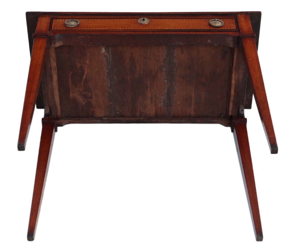 Georgian inlaid mahogany writing table View VIII