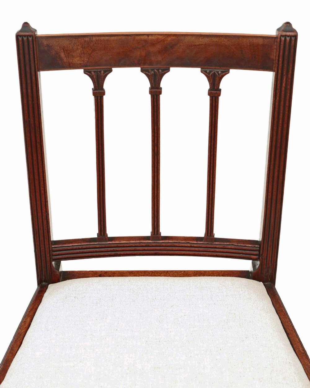 Set of 6 Georgian mahogany dining chairs View IV