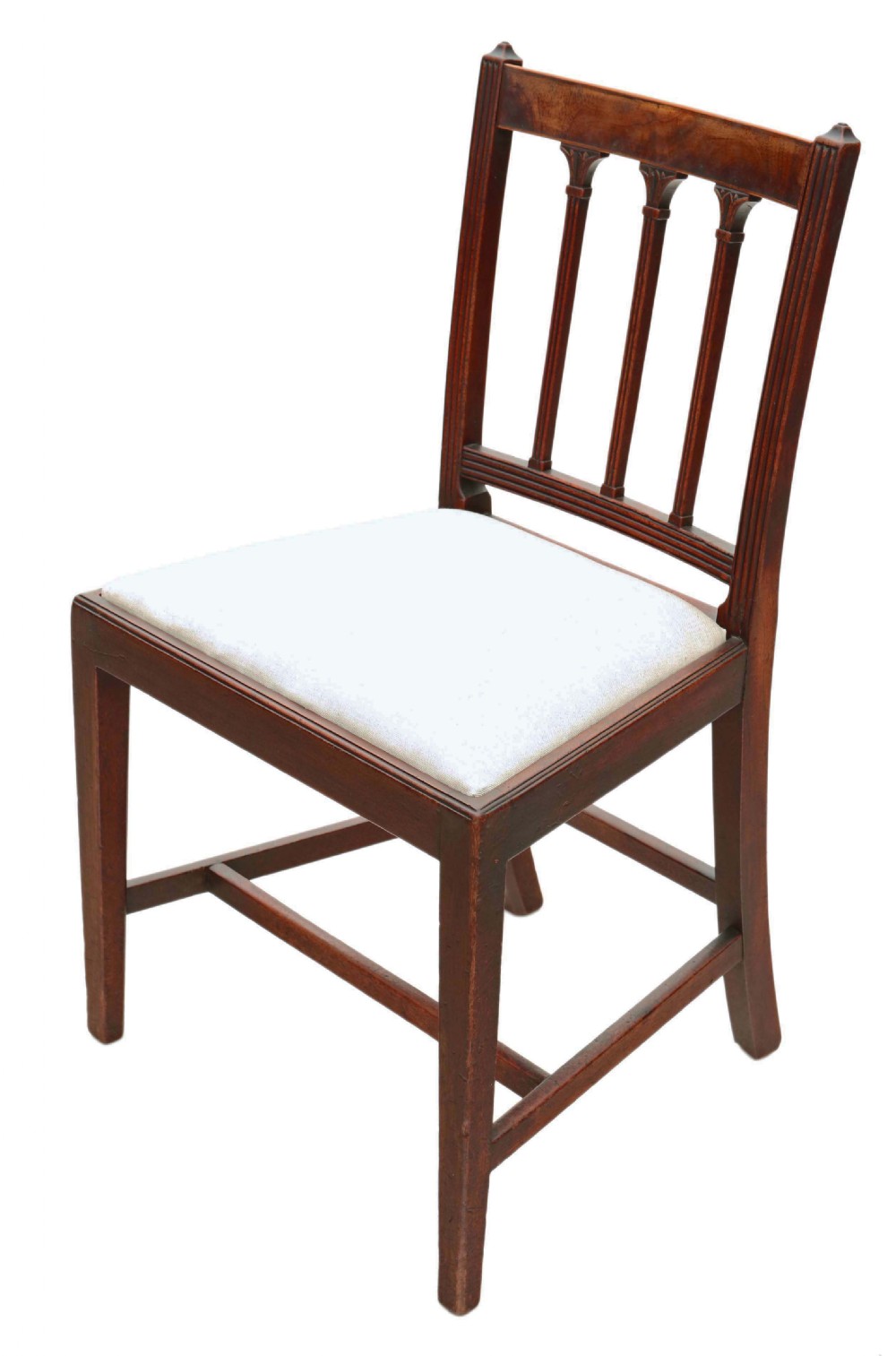 Set of 6 Georgian mahogany dining chairs View V