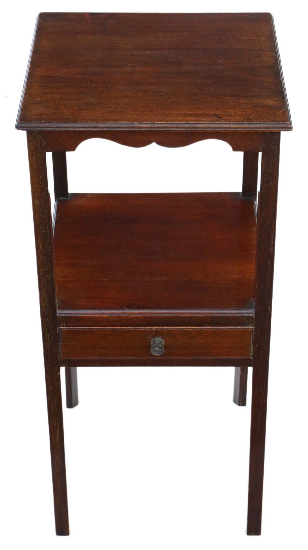 Georgian mahogany bedside table washstand