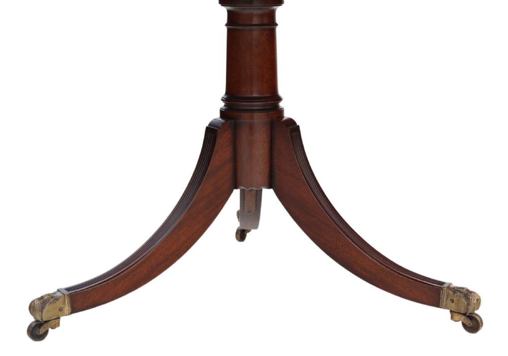 Very large mahogany extending dining table View IX