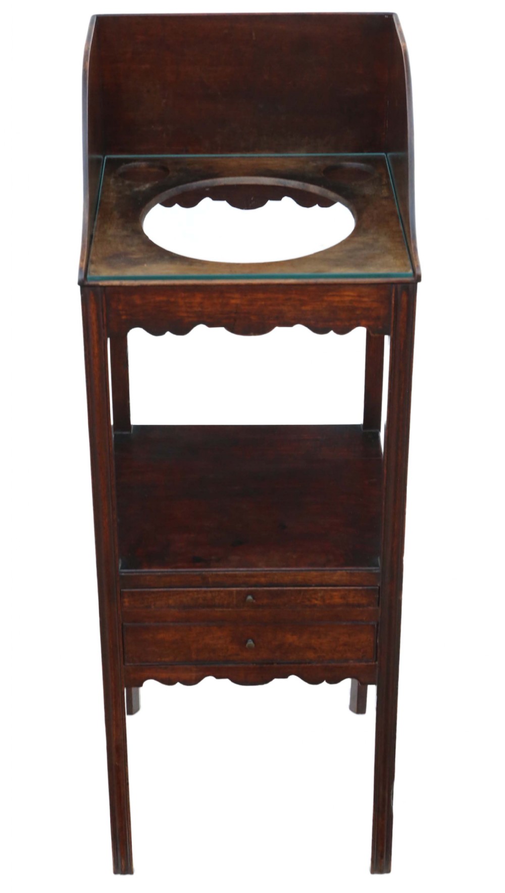 Antique quality mahogany bedside table Georgian C1800