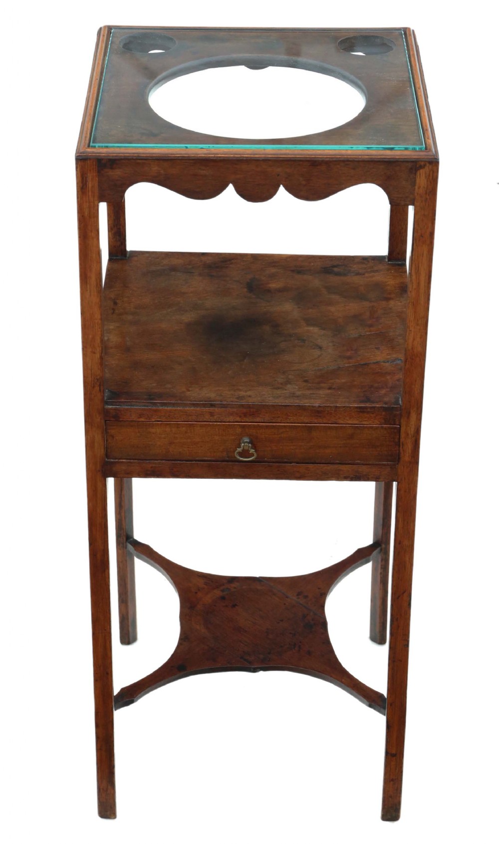 Antique quality mahogany bedside table Georgian C1820