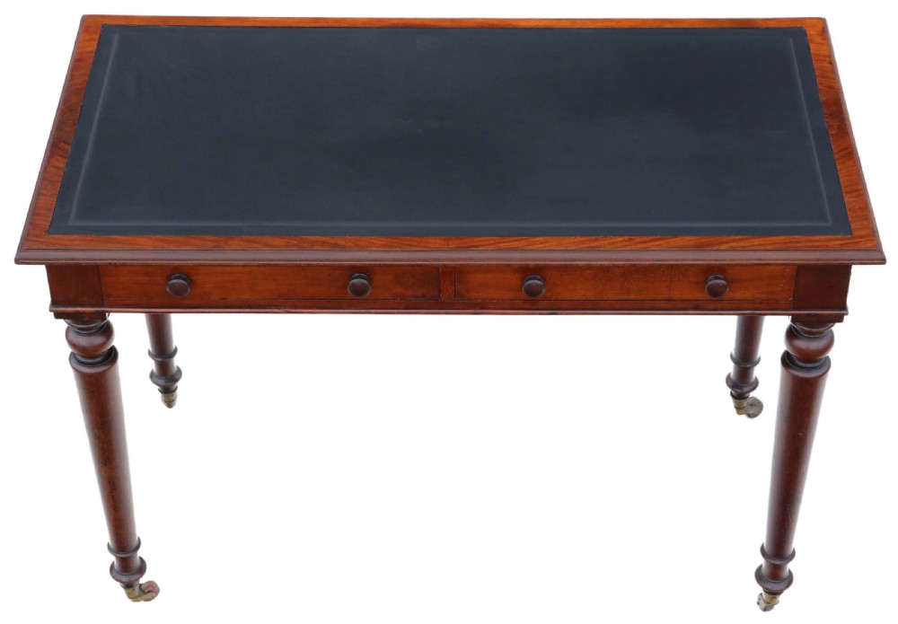 Antique fine quality 19th Century mahogany writing table C1850 View II