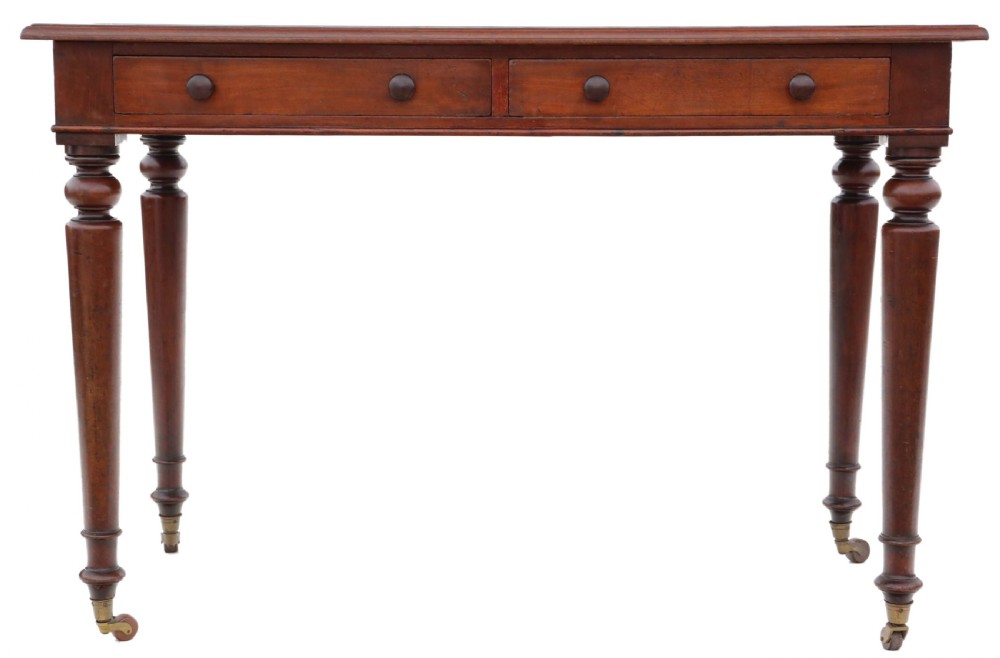 Antique fine quality 19th Century mahogany writing table C1850 View III