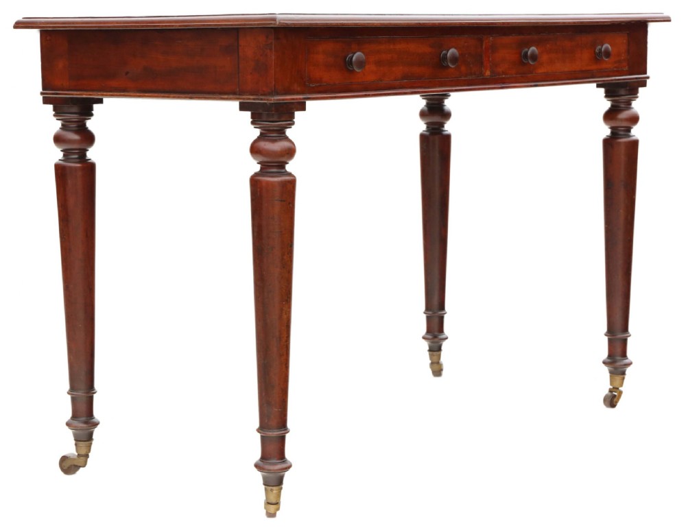 Antique fine quality 19th Century mahogany writing table C1850 View VI