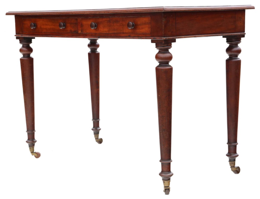 Antique fine quality 19th Century mahogany writing table C1850 View VII