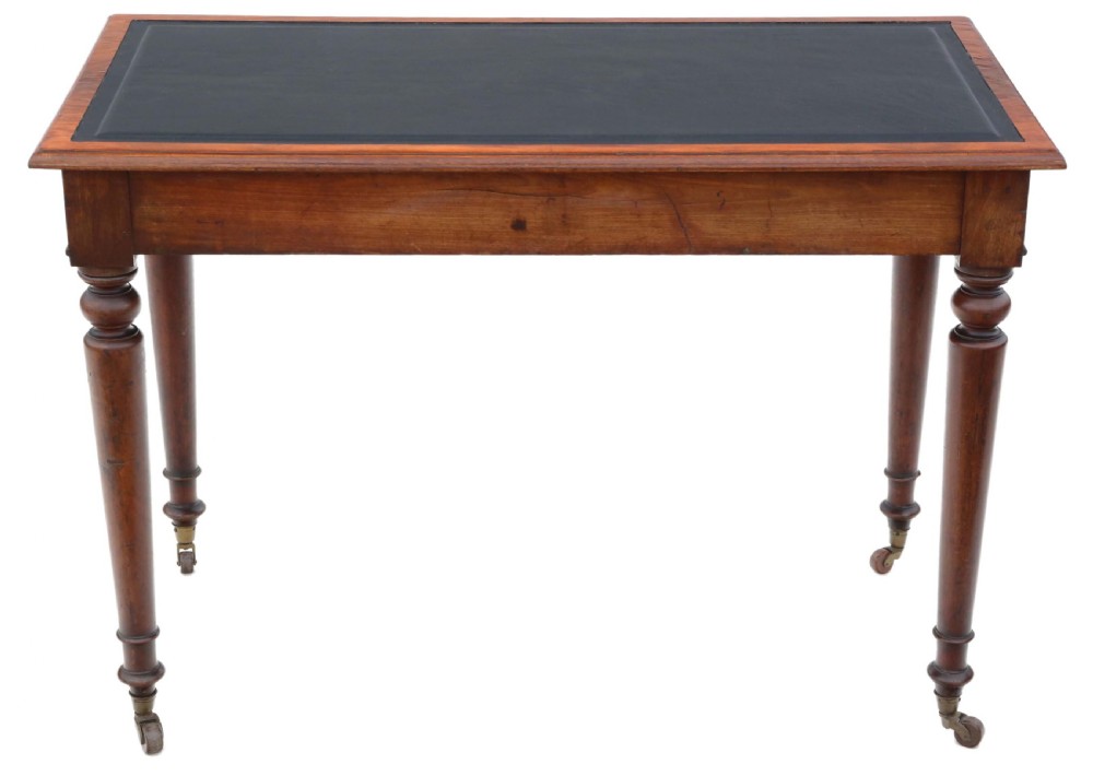 Antique fine quality 19th Century mahogany writing table C1850 View VIII
