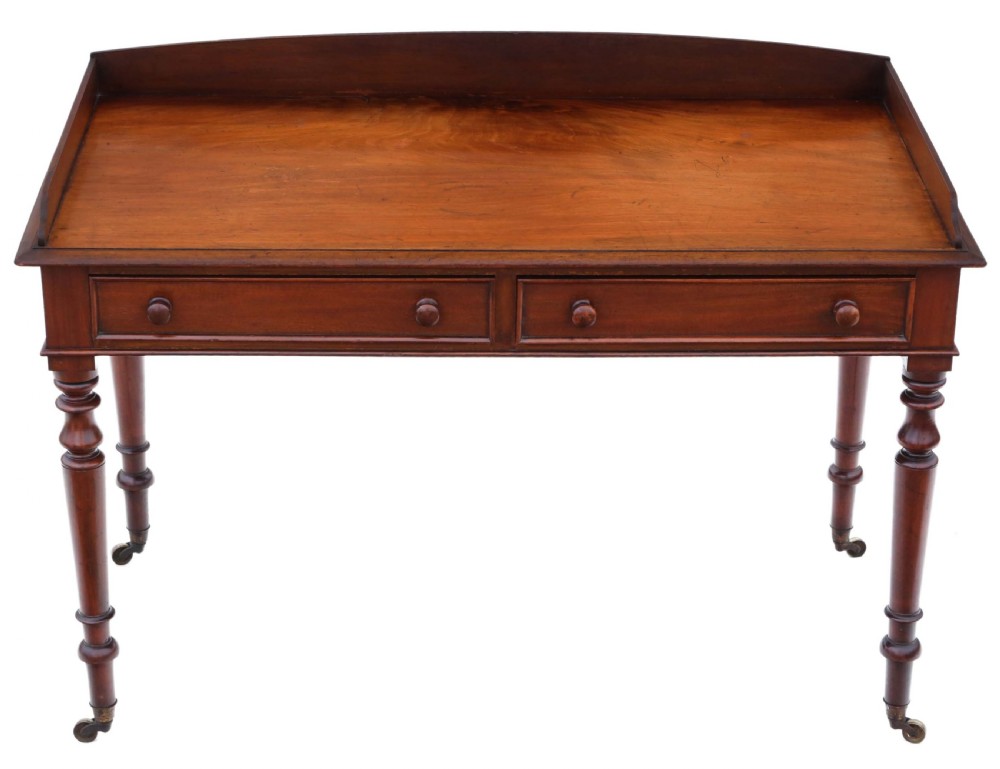 Antique fine quality 19th Century mahogany writing table  C1840