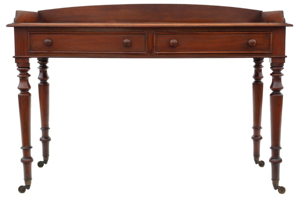 Antique fine quality 19th Century mahogany writing table  C1840 View III