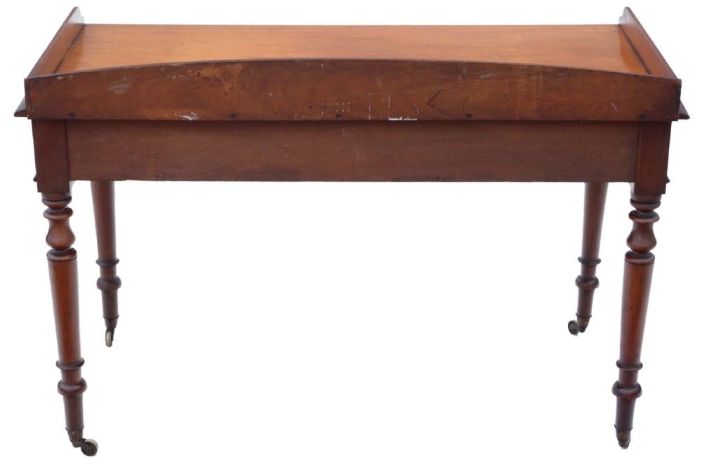 Antique fine quality 19th Century mahogany writing table  C1840 View VIII