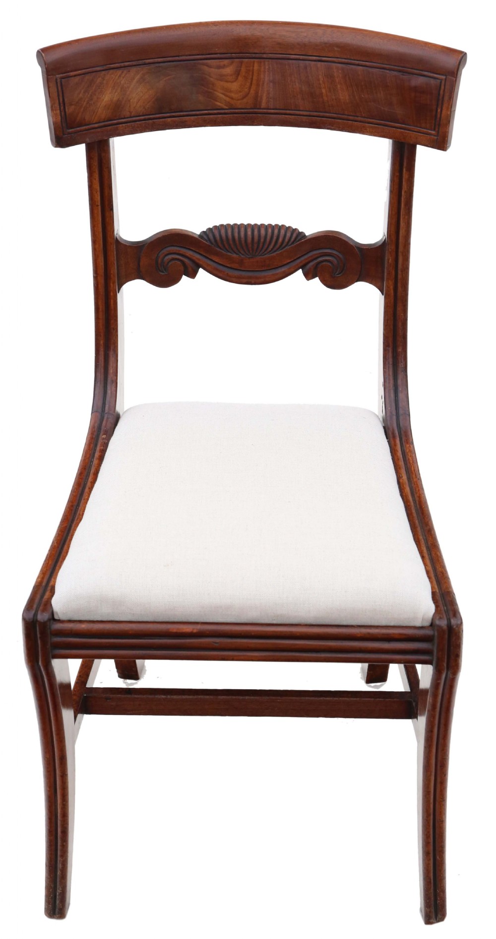 Antique fine quality set of 10 early 19th Century Regency mahogany dining chairs View III