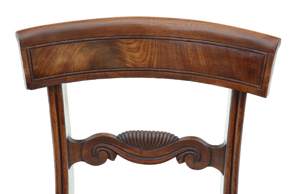 Antique fine quality set of 10 early 19th Century Regency mahogany dining chairs View IV