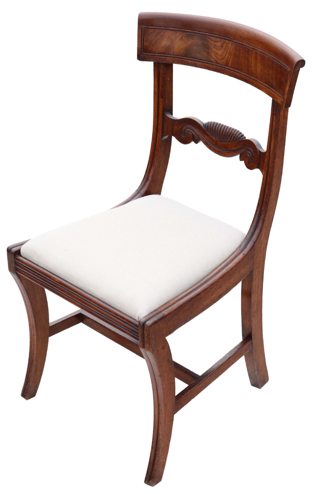 Antique fine quality set of 10 early 19th Century Regency mahogany dining chairs View V