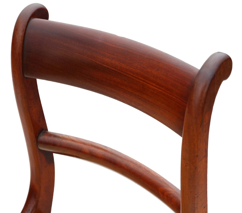 Antique 19th Century fine quality set of 6 mahogany dining chairs View IV