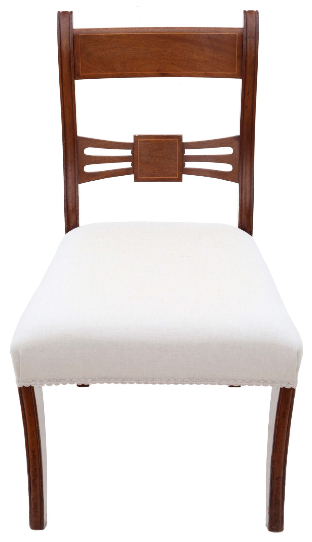 Antique quality set of 6 (4 plus 2) 19th Century mahogany dining chairs View III