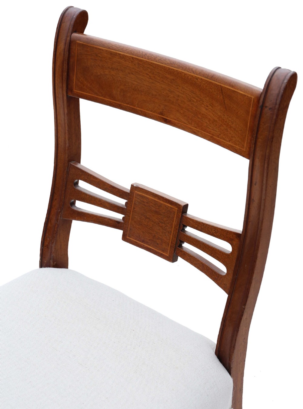 Antique quality set of 6 (4 plus 2) 19th Century mahogany dining chairs View IV