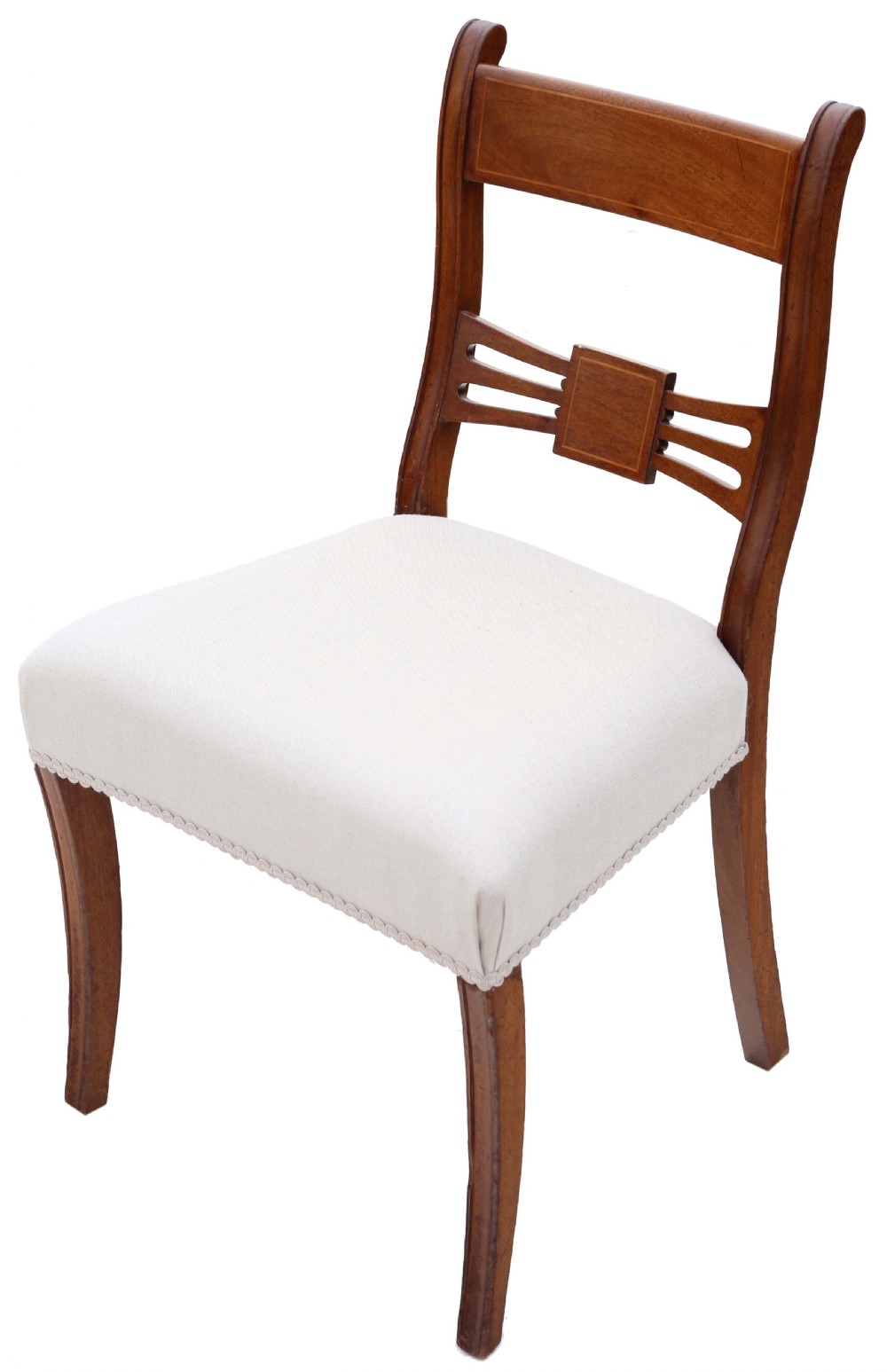 Antique quality set of 6 (4 plus 2) 19th Century mahogany dining chairs View V