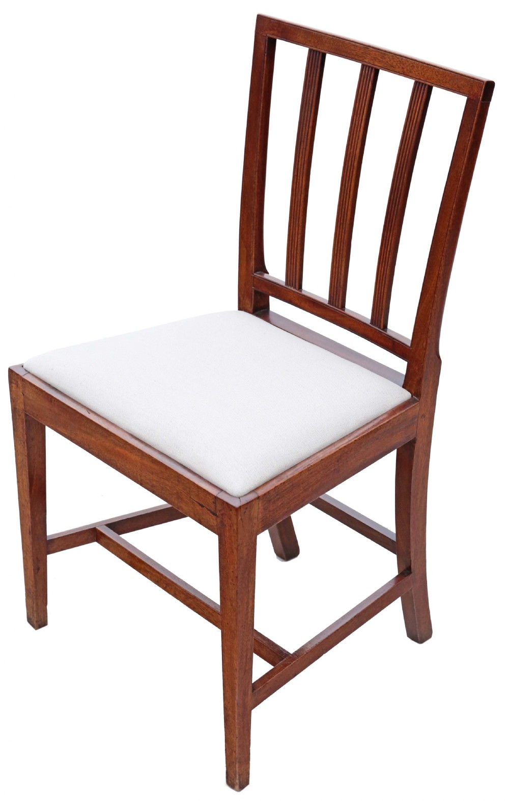 Antique fine quality set of eight (6 plus 2) early 19th Century Regency mahogany dining chairs View VII