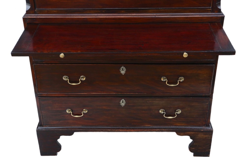 Antique 18th Century mahogany tallboy chest on chest of drawers View III