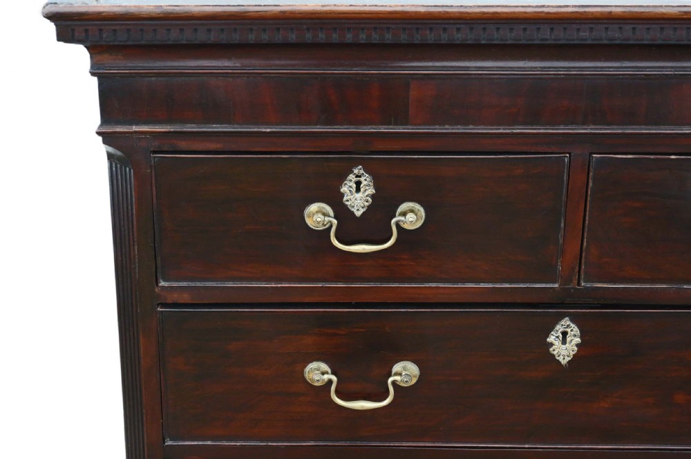 Antique 18th Century mahogany tallboy chest on chest of drawers View IX