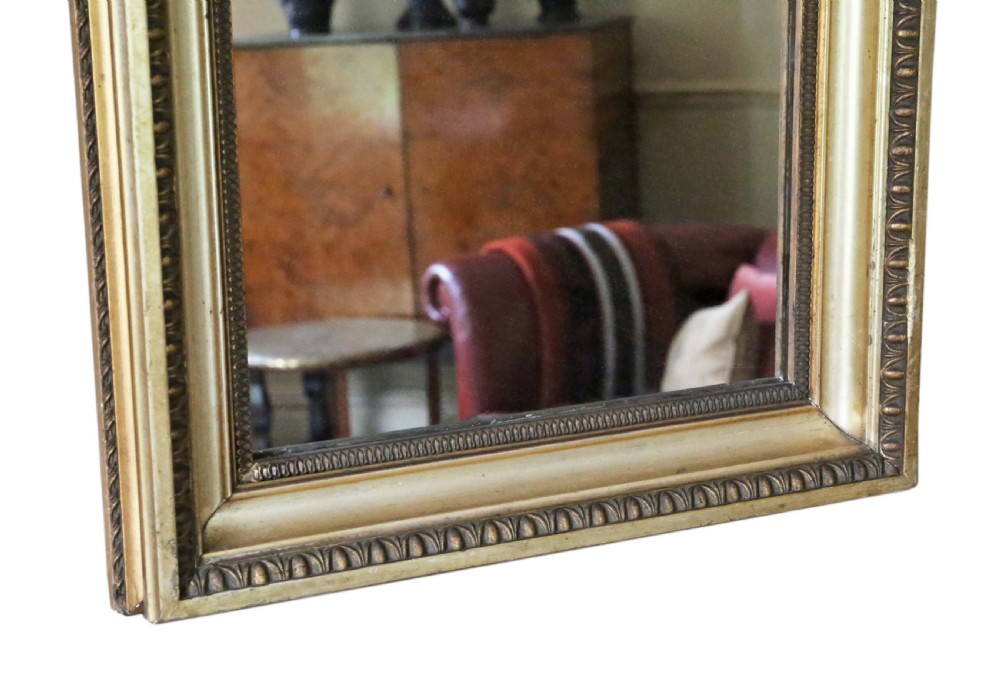 Antique large fine quality gilt overmantle  wall mirror 19th Century View III