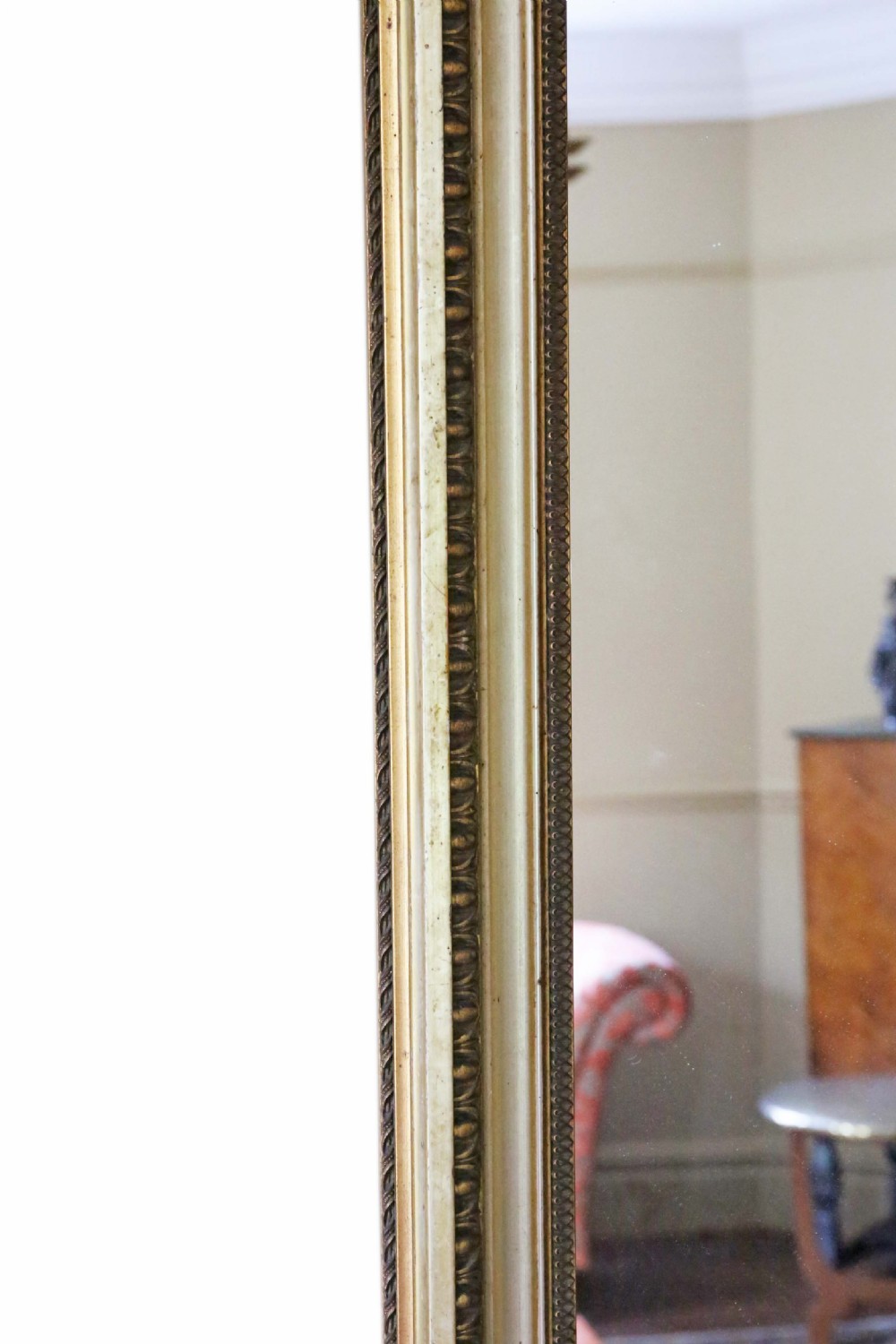 Antique large fine quality gilt overmantle  wall mirror 19th Century View VI