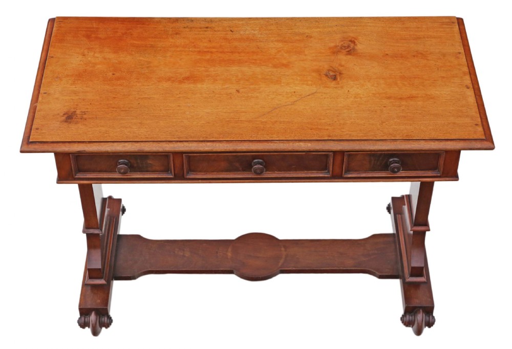 Antique quality 19th Century mahogany writing table View IV