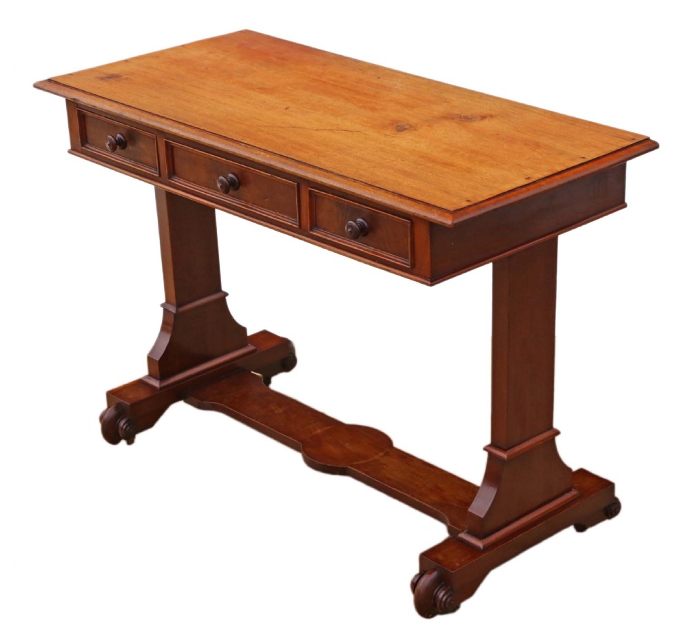 Antique quality 19th Century mahogany writing table View V