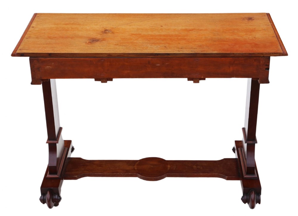 Antique quality 19th Century mahogany writing table View VIII