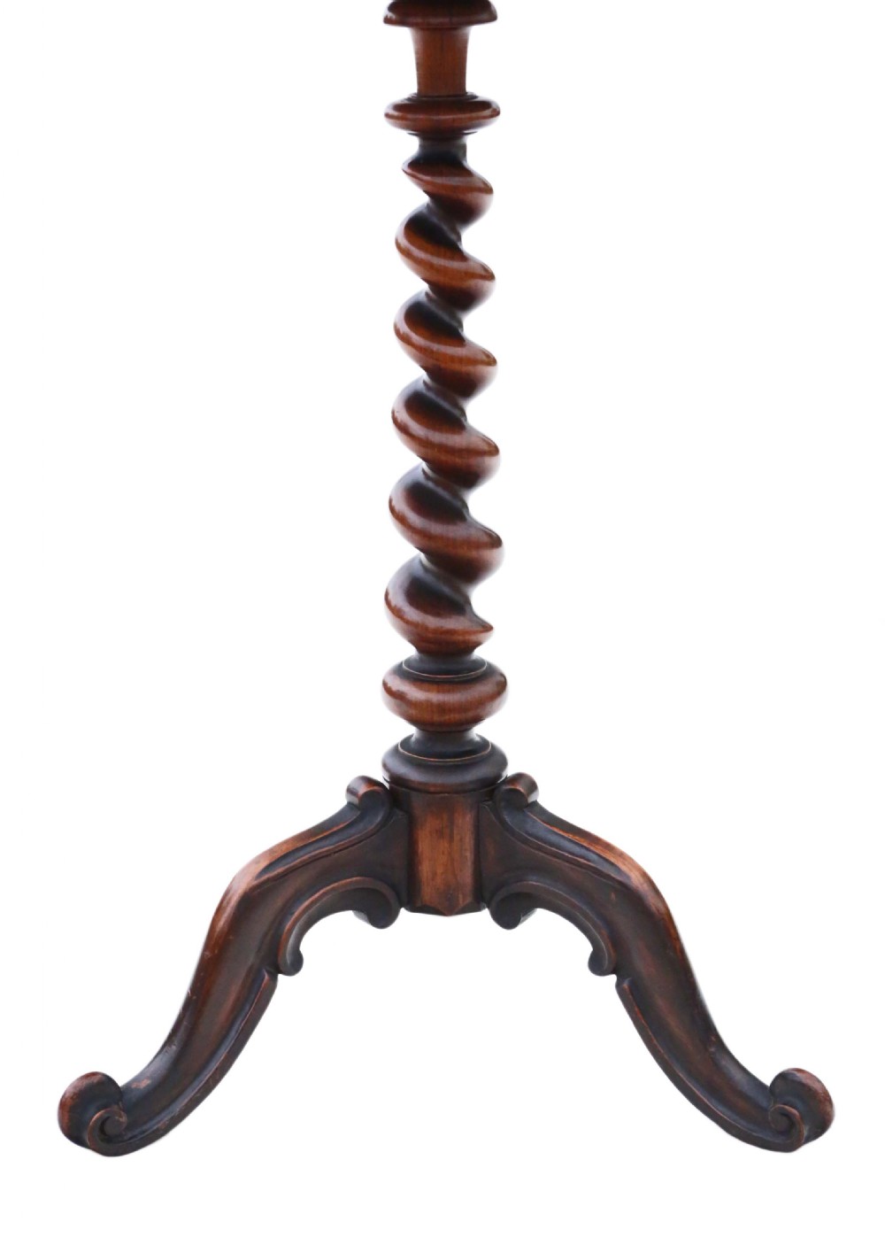 Antique quality 19th Century burr walnut side wine table View IV