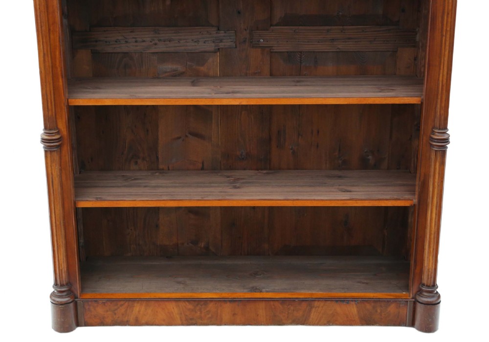 Antique large fine quality 19th Century mahogany bookcase C1870 View III