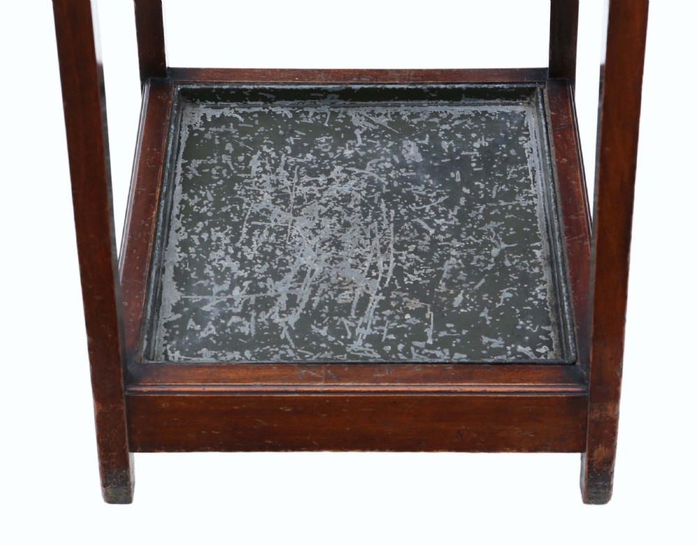 Antique quality late Victorian hall coat stand C1900 View V