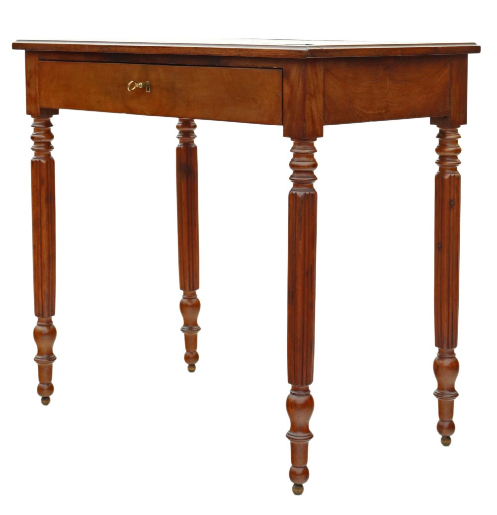 Antique quality mahogany writing table C1900 View IV