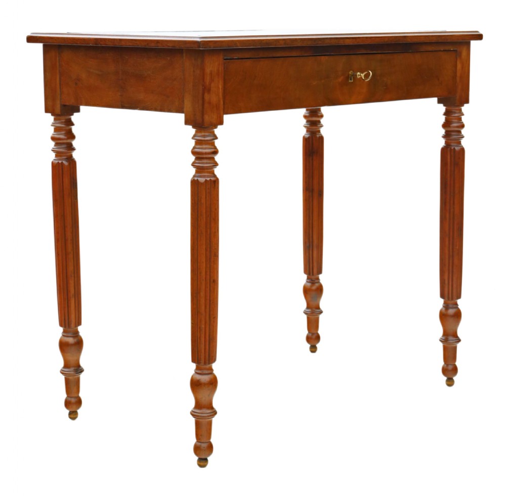 Antique quality mahogany writing table C1900 View VI
