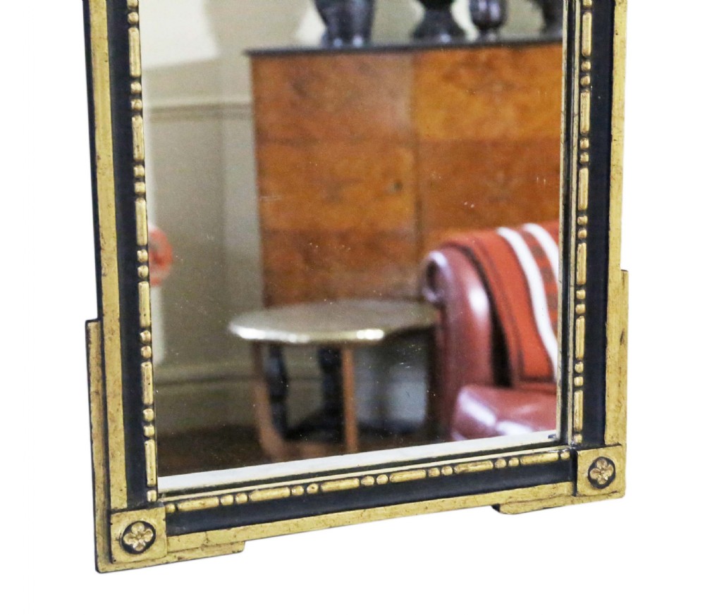Antique rare fine quality early 19th Century Georgian gilt overmantle or wall mirror View IV