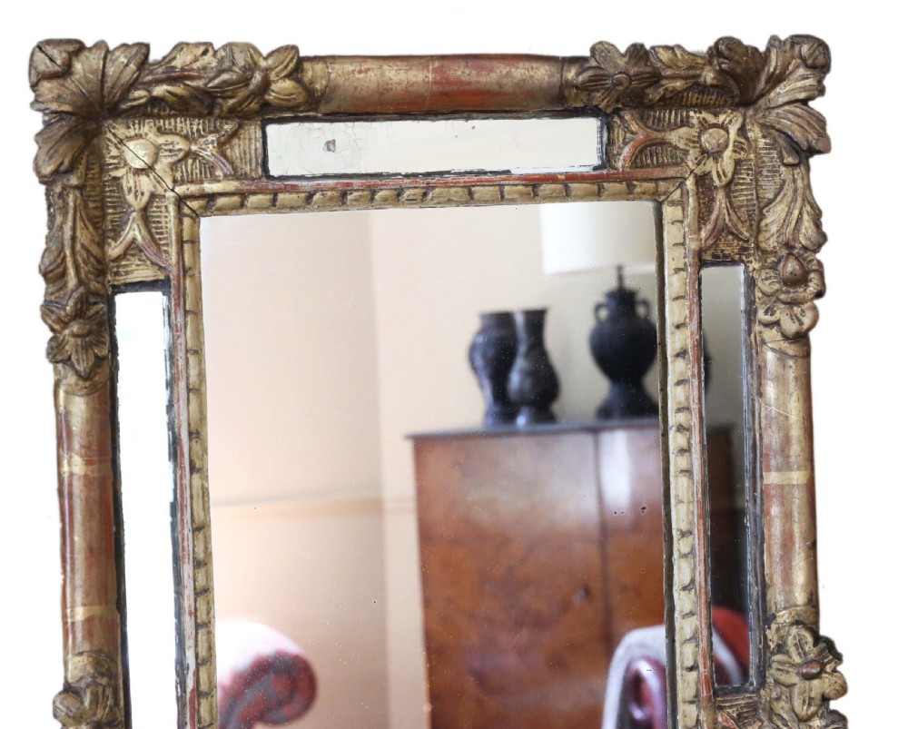 Antique quality gilt overmantle wall mirror early 19th Century View IV