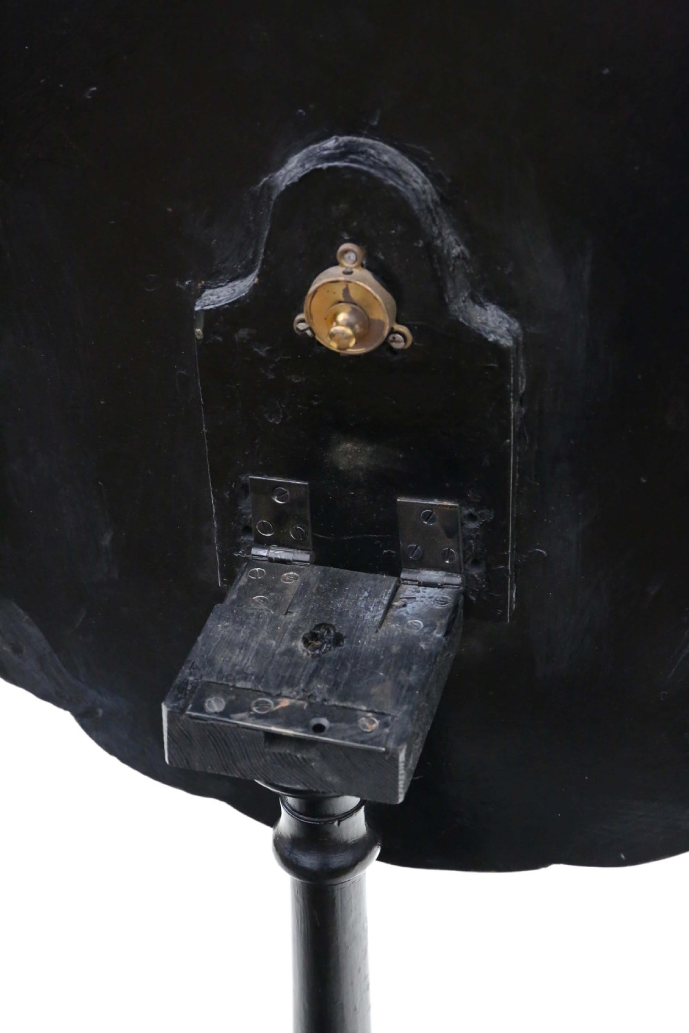 Antique Victorian C1880 hand decorated papier mache tilt top supper and wine table View III