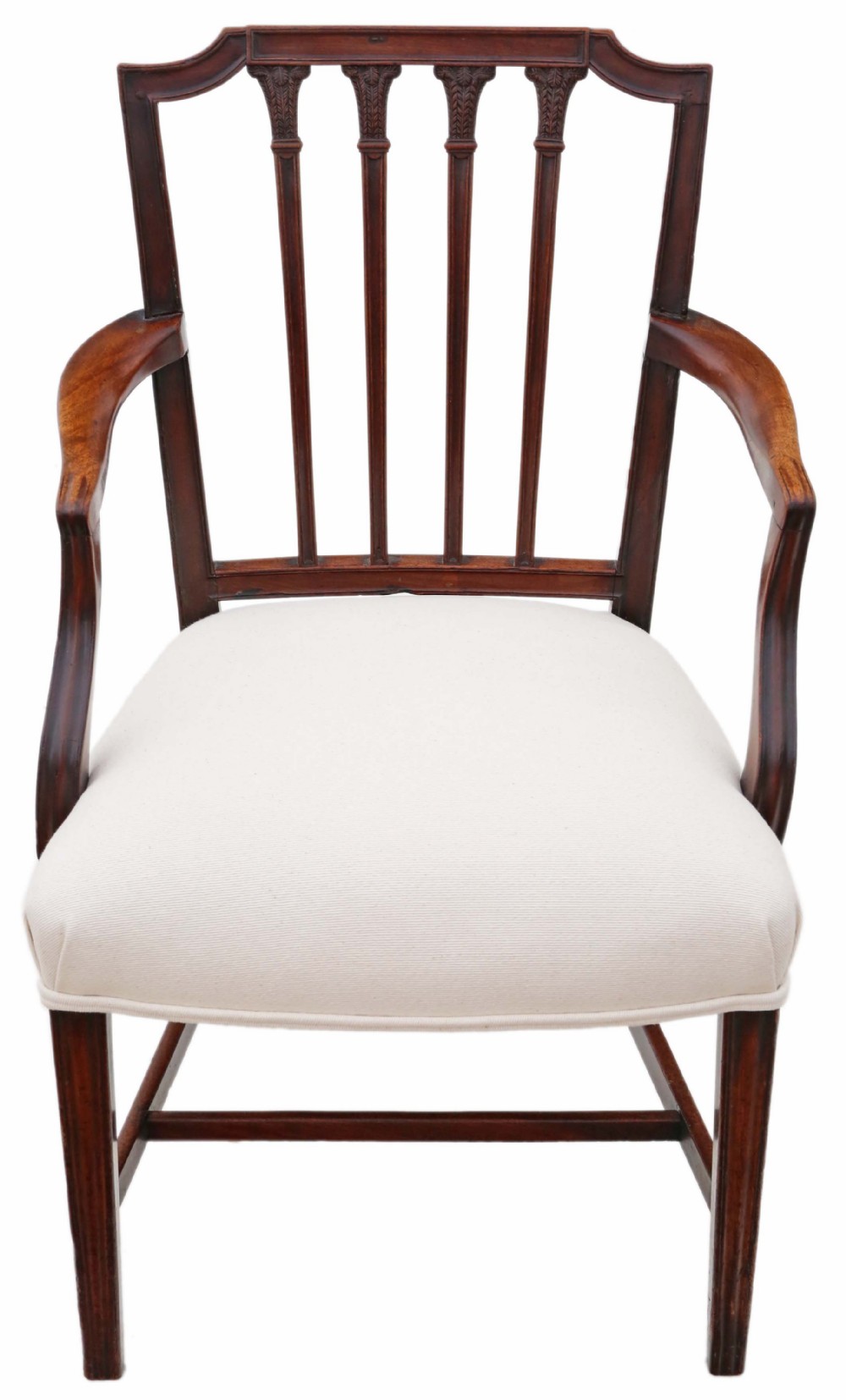 Antique fine quality early 19th Century Georgian mahogany elbow desk chair