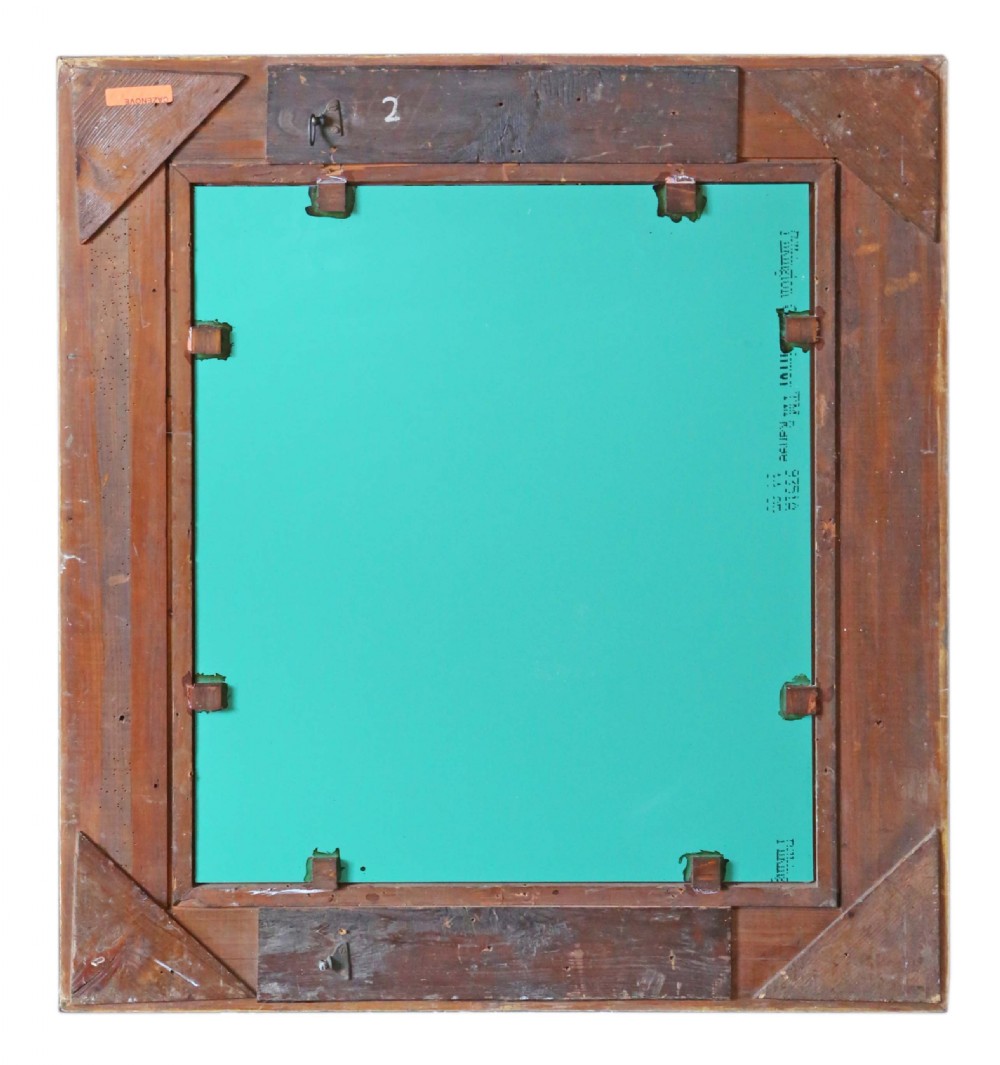 Antique large quality gilt over-mantle wall mirror 19th Century View VII