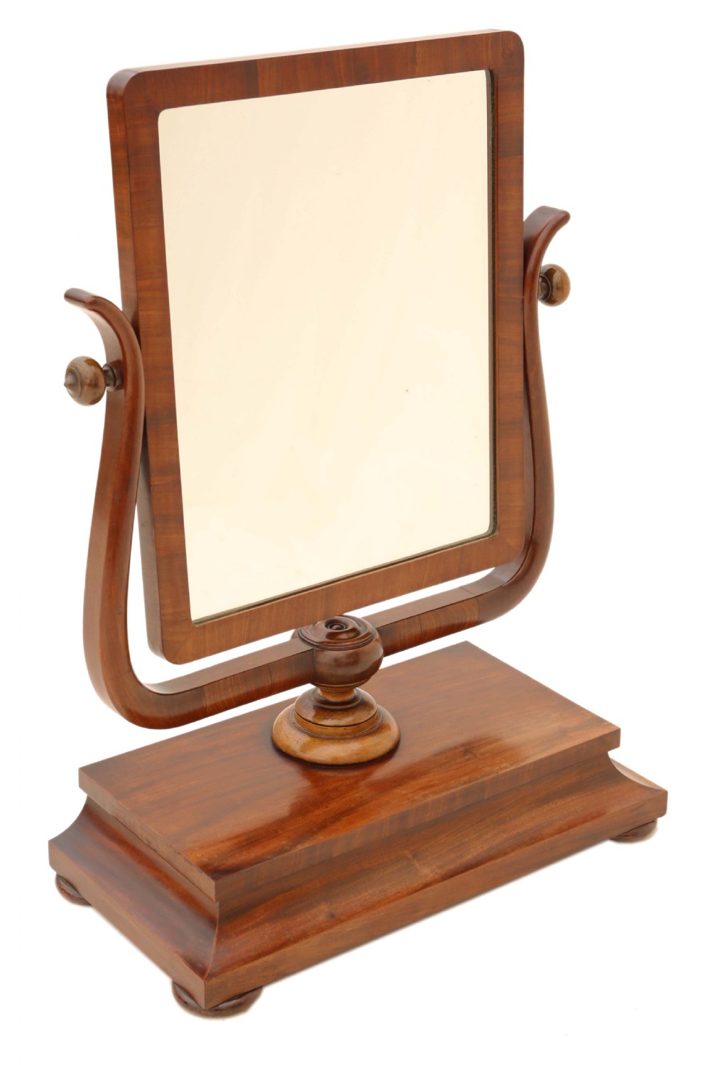 Antique Regency C1825 mahogany dressing table swing mirror
