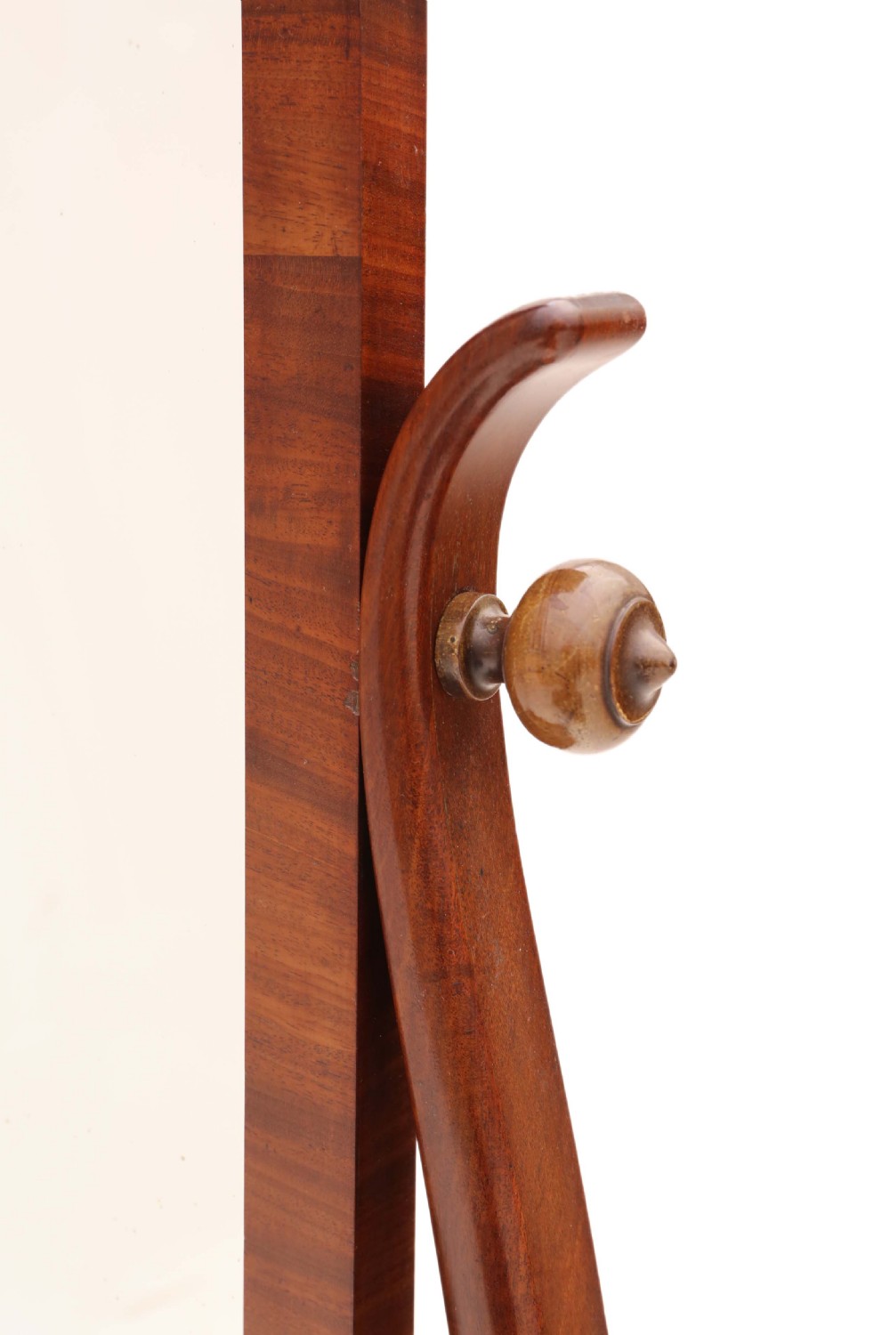 Antique Regency C1825 mahogany dressing table swing mirror View III